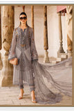 Maria B inspired Paris Embellished Suit - Grey