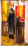 Ayeza Chunri Cotton Lawn Eid Suit - Black