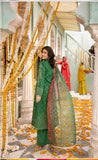 Ayeza Chunri Cotton Lawn Eid Suit - Green