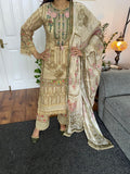 Maria B inspired Digital Print Lawn Suit w/ Silk Dupatta