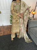 Maria B inspired Digital Print Lawn Suit w/ Silk Dupatta