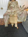 Maria B inspired Digital Print Lawn Suit w/ Silk Dupatta