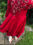 Red Cotton Kurta dress