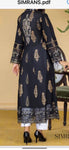 Maya Black Print On Kurta Dress With Lace Details