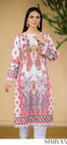 Ethnic Digital Print Lace Edge Kurta