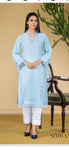 Mina Blue Embroidery and Bead Kurta