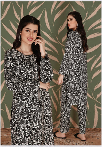 Safiya Khadi 2 Piece Winter -Noir suit