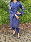 Banarsi Jaquard Co Ord Collection - Navy