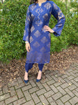 Banarsi Jaquard Co Ord Collection - Navy